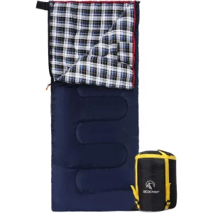 Adults Cold Weather Envelope Sleeping Bag with 2/3/4 lbs Filling
