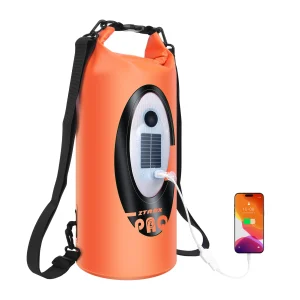 Solar/Battery Powered Waterproof Outdoor Hiking Camping Backpack With Bluetooth Speaker