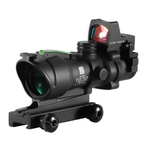 Adjustable 4x32 Red Dot 1x4x Tactical Scope 20mm Rail Scope for Hunting