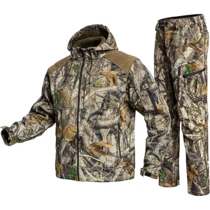 Camouflage Hunting Suit Hoodie Jacket And Pants For Men